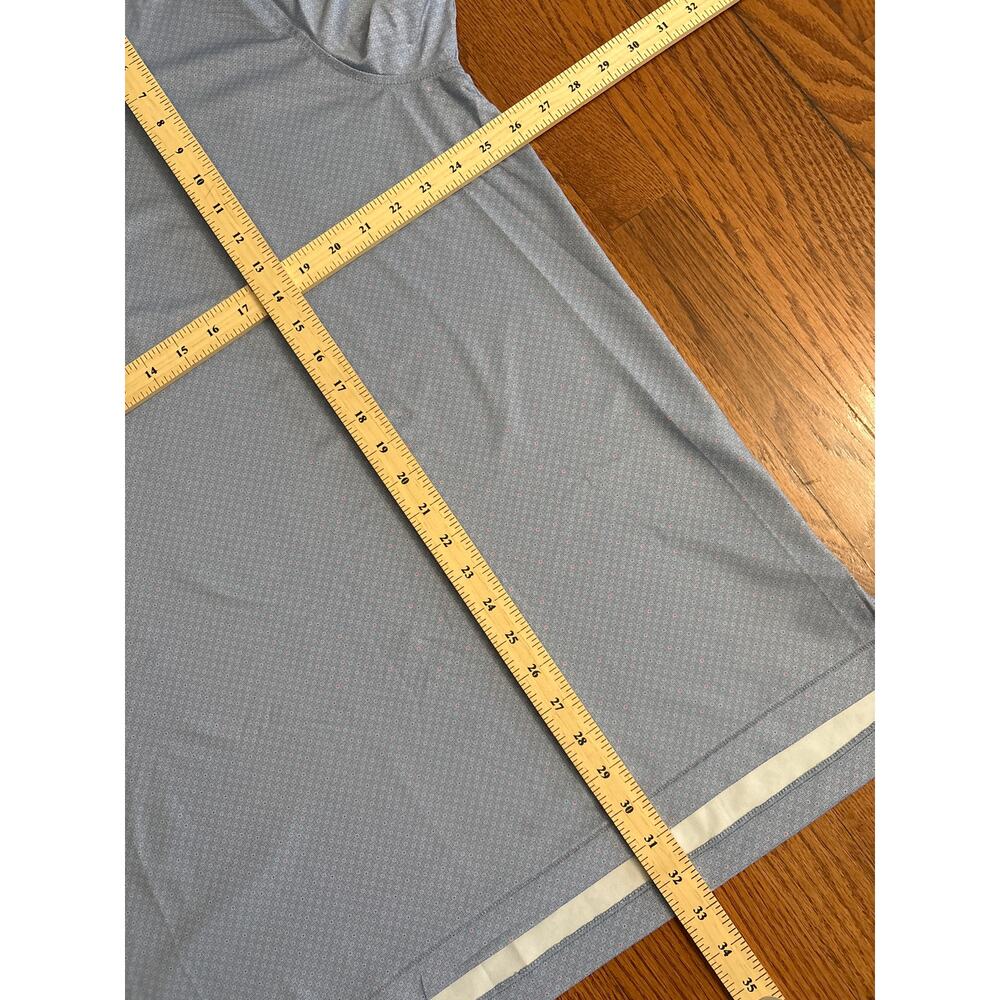 Peter Millar Summer Comfort Light Blue Small Geometric Diamonds Polo Men's XL - Picture 3 of 4